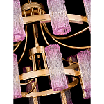 Люстра двухъярусная круглая с текстурными цилиндрическими плафонами Glimpse варинант исполнения - 4 | Loft Concept в Новосибирске