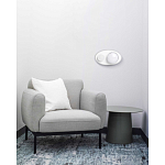 Бра овальной формы белого цвета с 2-мя лампами Lunar Pebbles варинант исполнения - 8 | Loft Concept в Новосибирске