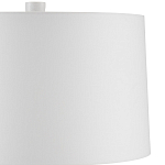 Настольная лампа с корпусом в форме вазы и белым абажуром Lots of Strokes варинант исполнения - 2 | Loft Concept в Новосибирске