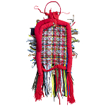 Настенный ковер разноцветный из одежды Heart варинант исполнения - 1 | Loft Concept в Новосибирске