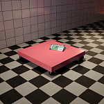 Дизайнерский кофейный стол на круглых ножках Poltronova T02 Pink Coffee Table варинант исполнения - 5 | Loft Concept в Новосибирске