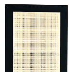 Светодиодное прямоугольное бра из металла черного цвета Lattice Lux варинант исполнения - 2 | Loft Concept в Новосибирске