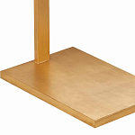 Торшер с прямоугольным абажуром на золотом металлическом каркасе Rectangular Plane  варинант исполнения - 3 | Loft Concept в Новосибирске