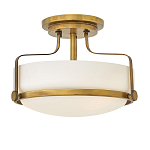 Потолочный светильник с круглым матовым белым плафоном Hinkley варинант исполнения - 5 | Loft Concept в Новосибирске