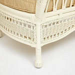 Комплект уличной мебели из ротанга Clara белый варинант исполнения - 6 | Loft Concept в Новосибирске