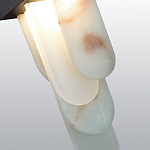 Подвесной светильник с белыми вертикальными элементами Alabaster Totem варинант исполнения - 5 | Loft Concept в Новосибирске