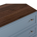 Комод серый из массива бука с 3-мя ящиками Wenge Light варинант исполнения - 2 | Loft Concept в Новосибирске