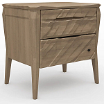 Тумба прикроватная из массива дуба с 2-мя ящиками Tasteful Furniture варинант исполнения - 1 | Loft Concept в Новосибирске