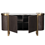 Комод  округлой формы с дверцами Chest of Precious Breed варинант исполнения - 1 | Loft Concept в Новосибирске