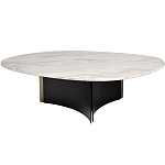 Стол журнальный овальный с контрастным основанием Subsequence варинант исполнения - 1 | Loft Concept в Новосибирске
