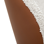 Стул мягкий с обивкой из рогожки и экокожи Contrasting Performance варинант исполнения - 2 | Loft Concept в Новосибирске