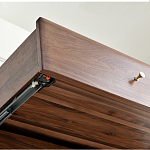 Стол рабочий округлой формы с 3-мя ящиками  Working Moonnut Table варинант исполнения - 4 | Loft Concept в Новосибирске