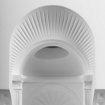 Встраиваемый в стену гипсовый светильник под покраску с арками и рельефными колоннами Antiquity Athena варинант исполнения - 6 | Loft Concept в Новосибирске