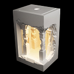 Встраиваемый в стену гипсовый светильник под покраску с колоннами и арками в античном стиле Antiquity Athena варинант исполнения - 3 | Loft Concept в Новосибирске