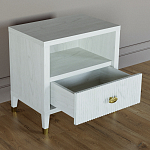 Прикроватная тумбочка с полкой Elsa Dreams White варинант исполнения - 2 | Loft Concept в Новосибирске