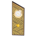 Часы подарочные настольные в виде погона Генерала из натурального камня Змеевик Gold Military Clock варинант исполнения - 7 | Loft Concept в Новосибирске