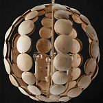 Люстра в форме шара с декором из круглых декоративных элементов Texture Discs варинант исполнения - 3 | Loft Concept в Новосибирске