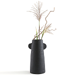 Ваза Serené Ceramic Vase Черная варинант исполнения - 3 | Loft Concept в Новосибирске