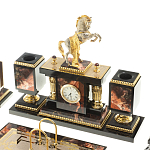 Настольный письменный набор из яшмы и долерита с декором в виде коня Manager Organizer варинант исполнения - 2 | Loft Concept в Новосибирске