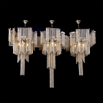 Люстра большая из золотистых металлических цепочек Atlantis Chain варинант исполнения - 3 | Loft Concept в Новосибирске