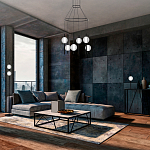 Торшер с 2-мя сферическими стеклянными плафонами Splatter варинант исполнения - 3 | Loft Concept в Новосибирске