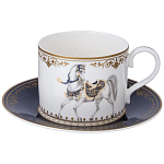 Чайный сервиз из фарфора с изображением лошадей на 6 персон 14 предметов Porcelain Horse Set варинант исполнения - 2 | Loft Concept в Новосибирске