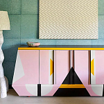 Дизайнерский комод с геометрическим рисунком Arredi варинант исполнения - 3 | Loft Concept в Новосибирске