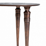 Кофейный столик с рельефной столешницей из металла Aplika Bronze варинант исполнения - 3 | Loft Concept в Новосибирске