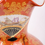 Ваза красного цвета с рисунком Chinoiserie Ceramics варинант исполнения - 2 | Loft Concept в Новосибирске