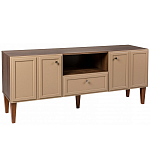 ТВ-тумба бежевая из массива бука с 2-мя дверками и ящиком Wenge Light варинант исполнения - 1 | Loft Concept в Новосибирске