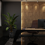 Гипсовая 3D панель с принтографией PM-08 варинант исполнения - 1 | Loft Concept в Новосибирске