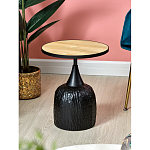 Приставной столик с факутрным черным основанием Ethiopia варинант исполнения - 2 | Loft Concept в Новосибирске