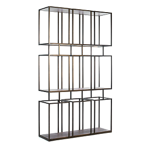 Стеллаж Bronx metal & mahogany