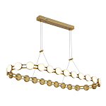 Люстра овальная с круглыми светодиодными источниками света Maxine Light варинант исполнения - 5 | Loft Concept в Новосибирске