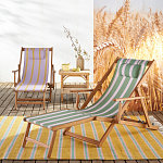 Шезлонг из акации и ткани Venezuela варинант исполнения - 10 | Loft Concept в Новосибирске