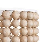 Люстра в форме цилиндра с вставками из деревянных бусин Wooden Beads варинант исполнения - 3 | Loft Concept в Новосибирске