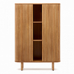 Буфет из ясеневого шпона с открытыми полками и 2-мя раздвижными дверями Toinette варинант исполнения - 2 | Loft Concept в Новосибирске