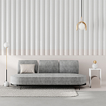 Стол приставной с овальными элементами бело-бежевого цвета NUN SIDE TABLE WHITE LIGHT MOCHA варинант исполнения - 2 | Loft Concept в Новосибирске