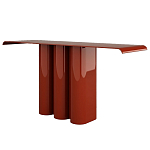 Консоль красная с цилиндрическим основанием Giorgio варинант исполнения - 1 | Loft Concept в Новосибирске
