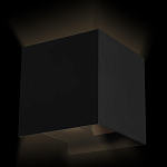 Уличный настенный светильник светодиодный формы куб черного цвета из металла Urban Minimalist варинант исполнения - 3 | Loft Concept в Новосибирске