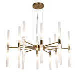 Люстра подвесная с 20-ю цилиндрическими матовыми плафонами Delta Light варинант исполнения - 1 | Loft Concept в Новосибирске