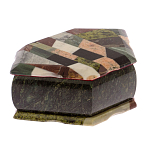 Шкатулка для украшений с мозаикой из натуральных камней Stone Casket варинант исполнения - 2 | Loft Concept в Новосибирске