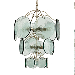 Люстра с каскадом из круглых декоративных элементов Discs of Light варинант исполнения - 2 | Loft Concept в Новосибирске