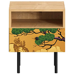 Прикроватная тумба с изображением на ящике Elise Nightstand варинант исполнения - 5 | Loft Concept в Новосибирске