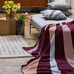 Плед из хлопка с геометрическим рисунком Elan Stripe Addison варинант исполнения - 6 | Loft Concept в Новосибирске