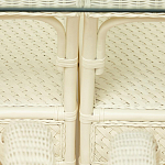 Комплект обеденный из ротанга Eloise grand white варинант исполнения - 14 | Loft Concept в Новосибирске