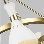 Люстра с 5-ю плафонами в форме песочных часов с узкими перфорированными отверстиями Feiss варинант исполнения - 9 | Loft Concept в Новосибирске