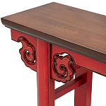 Деревянная консоль в китайском стиле красная Tang Console Table варинант исполнения - 3 | Loft Concept в Новосибирске