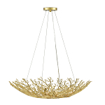 Люстра в форме золотой чаши из кораллов Coral Decor варинант исполнения - 2 | Loft Concept в Новосибирске