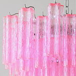 Элитная Люстра Textured Glass Pink Chandelier Ярко Розовое стекло варинант исполнения - 2 | Loft Concept в Новосибирске